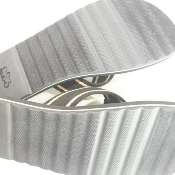 Coach Zoe Webbed Flip Flops -6 - Picture 6 of 6